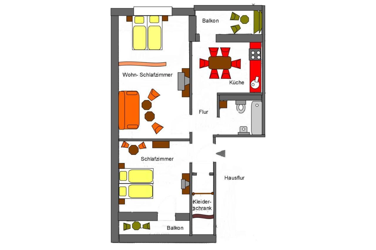H&H Apartments Im Herzen Der Stadt Teilweise Mit Balkon Ruhig Zentral Modern Mit Kueche 格赖夫斯瓦尔德 外观 照片