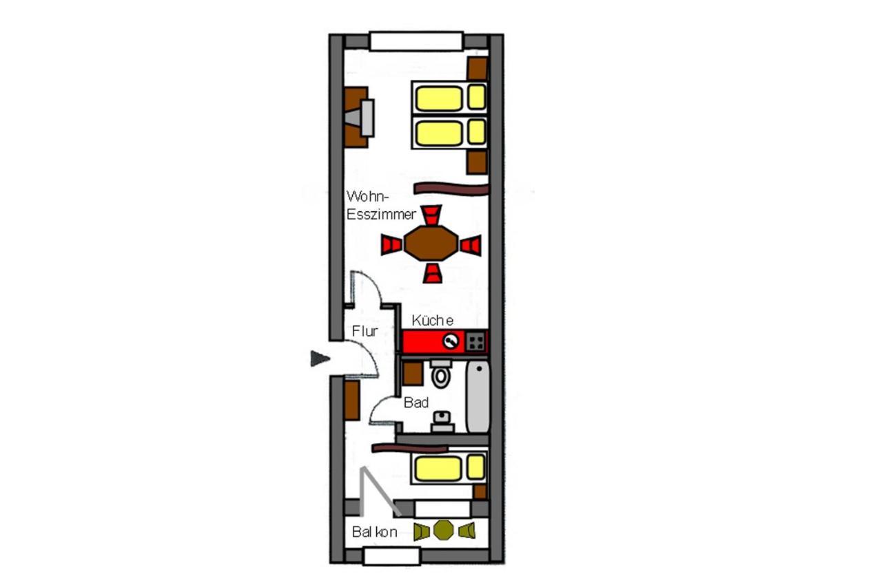 H&H Apartments Im Herzen Der Stadt Teilweise Mit Balkon Ruhig Zentral Modern Mit Kueche 格赖夫斯瓦尔德 外观 照片